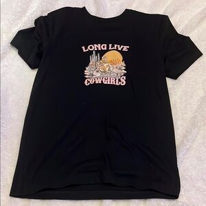 Black Cowgirl Graphic womens T-Shirt